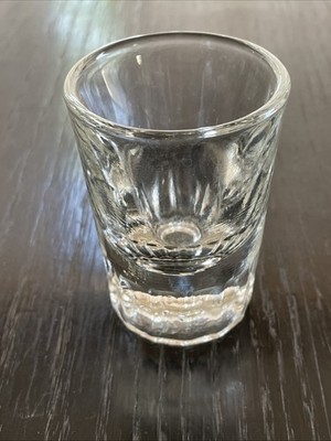 1 Vtg Libbey Shot Glass With Heavy Bottom Clear Quality Barware Home Bar 3 Avail