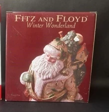Fitz and Floyd Christmas Canapé Plate - Winter Wonderland