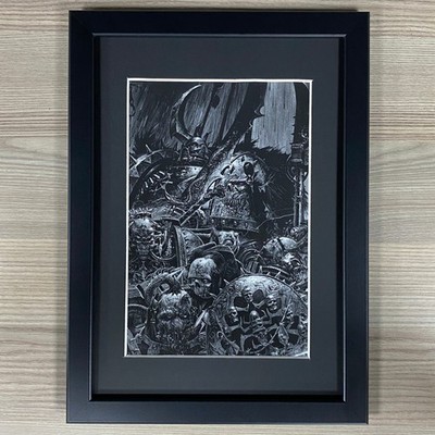 Games Workshop CHAOS CHOSEN Gerahmte Adrian Smith Warhammer 40K Kunst