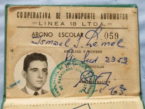 Córdoba Argentina MOTOR TRANSPORT COOPERATIVE Member Card Jewish Judaica 50s 60s - Picture 2 of 5