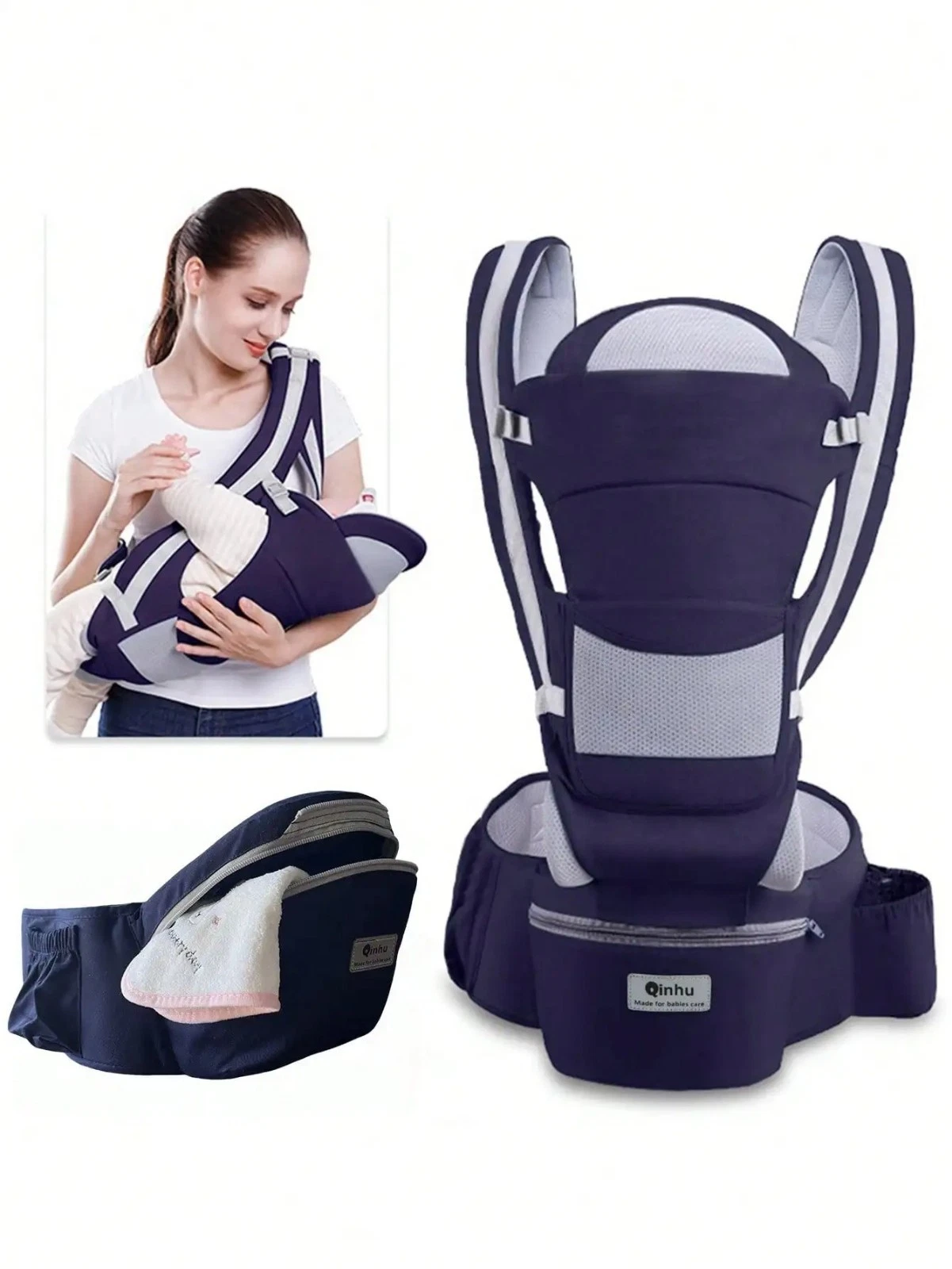 Ergonomic Baby Carrier Backpack Infant Hipseat Front Facing Wrap Sling Travel