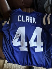 Dallas Clark Autographed Indianapolis Colts Football Jersey JSA Authenticated
