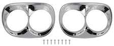 1958-59 Chevrolet Gmc Truck Headlamp Bezels Chrome Plated Pair