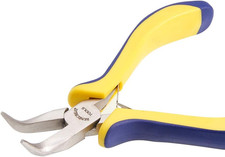 5 Inch Bent Nose Pliers with Comfort Rubber Grip For Jewelry Making, Handcraft M