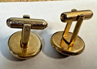 Pioneer Gold Tone & Black Horse Head Cuff Links Vintage round — photo 4