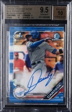2019 BOWMAN CHROME PRSPCT AUTOS BLUE REFRACTORS #CPADCA DIEGO CARTAYA BGS 9.5