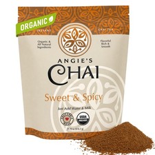 Angie's Chai Sweet & Spicy Organic Instant Chai Tea Powder Made in USA, Deli...
