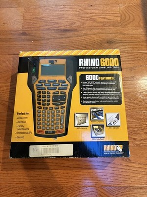 {NEW} DYMO Rhino 6000 Industrial Label Maker w/ box & manuals 