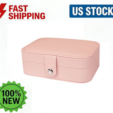 Double Layer Travel Jewelry Box: Organize jewelry   Compact  Durable for Trips