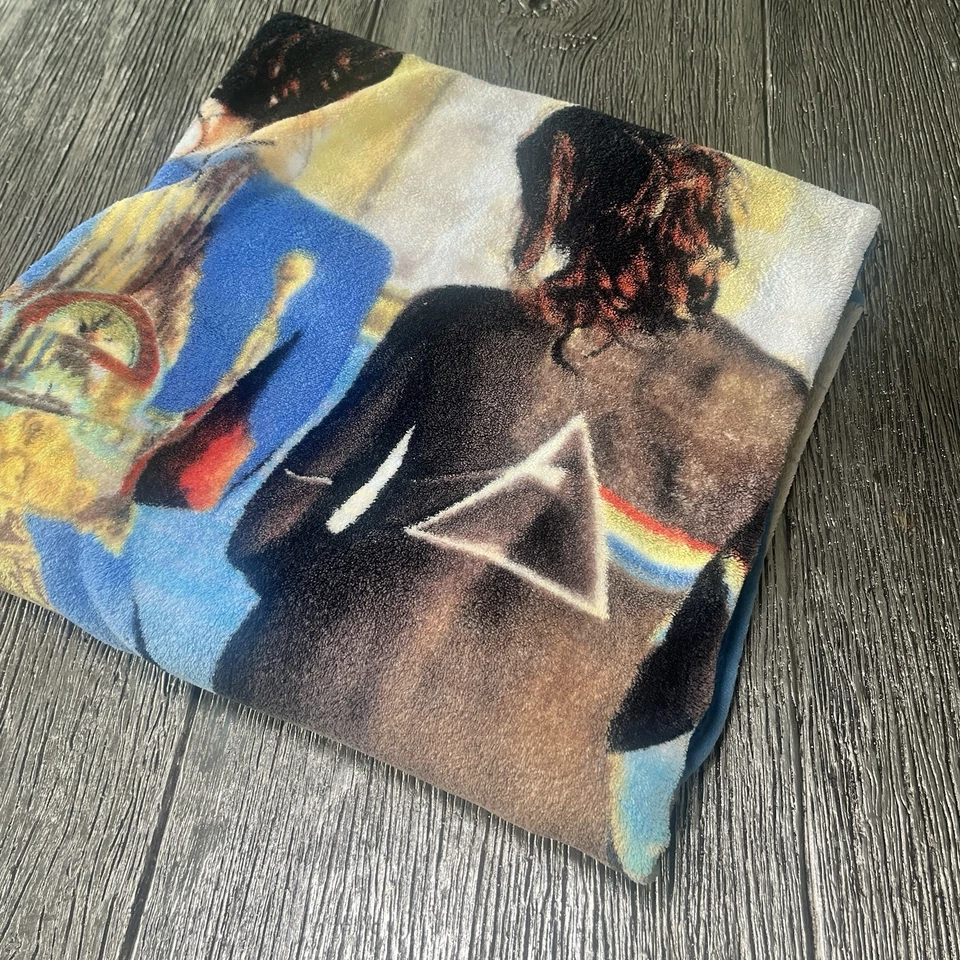 Manta polar Pink Floyd 2009 pintada para damas junto a la piscina 48" x 59" - rara Foto 3 de 3