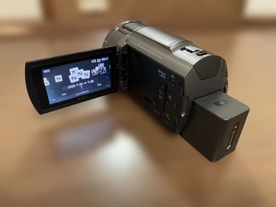 SONY Video Camera FDR-AX45A 4K Handycam Digital Video Black Used
