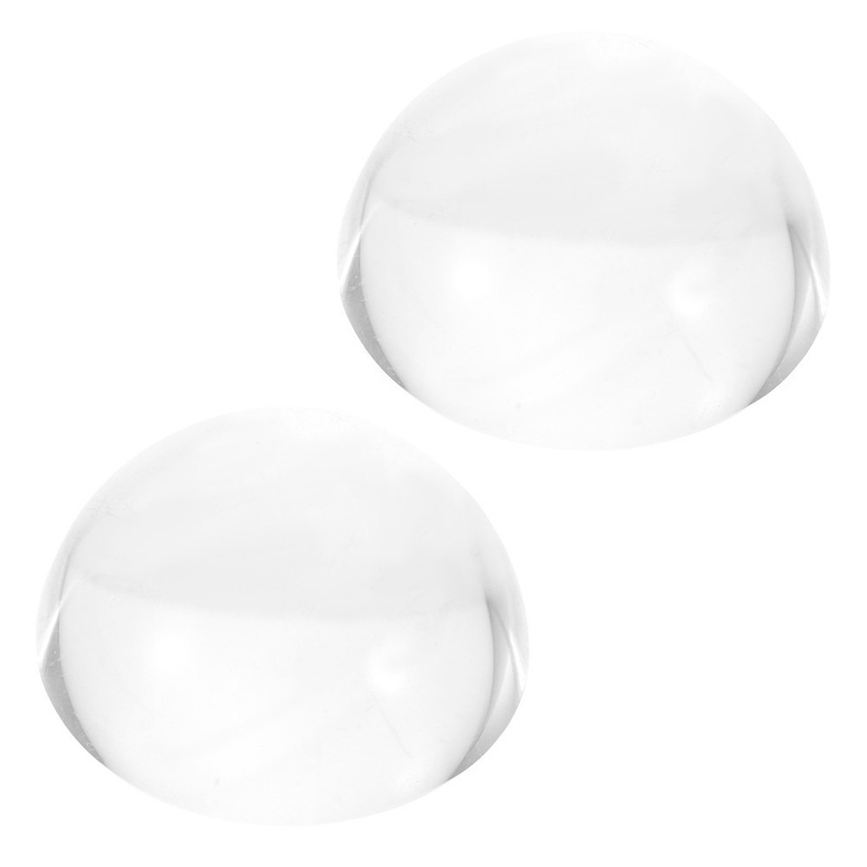 2Pcs Reusable Glass Paperweights for Calligraphy Sewing Transparent ...