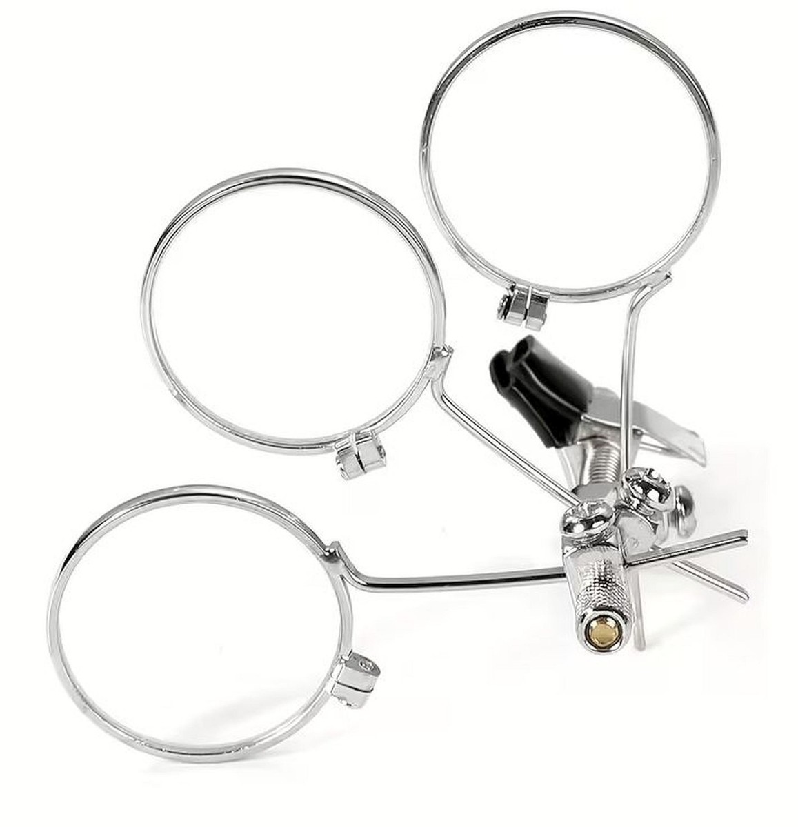 Triple Lens Magnifying Loupe CLIP ON eye glasses Jewelers 3.3 6.6