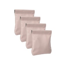 4Pcs Squeeze Coin Purse Pouch, Small Leather Change Purse, Pink