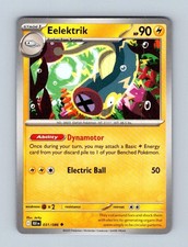 eelektrik pokemon card value 2025 Scarlet & Violet: Black Bolt #031/086 Poke Ball Reverse Holo Price Guide If heads Pokemon Black & White Noble