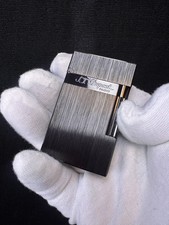 S.T. DUPONT Ligne2 Classical black Brushed vintage Lighter Ping Sound Metal