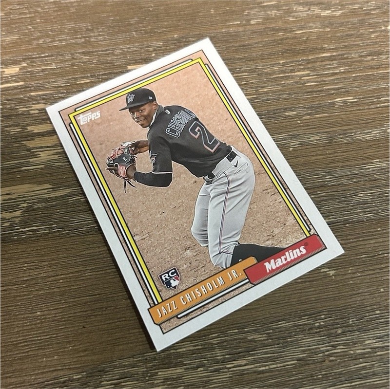 Jazz Chisholm Jr T92-26 2021 Rookie Marlins MLB Baseball Card topps