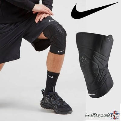 NIKE PRO KNIEÄRMEL GESCHLOSSEN PATELLA DRI FIT KOMPRESSIONSUNTERSTÜTZUNG VERLETZUNG SCHWARZ