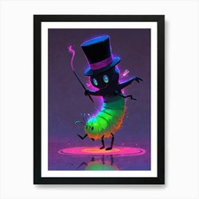 Bug In A Hat Art Print Framed Wall Art Poster Canvas Print Picture