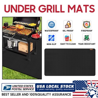 NEW Fireproof Fireplace Mat 90*48 inch Under Grill Mat Hearth Rug For Wood Stove