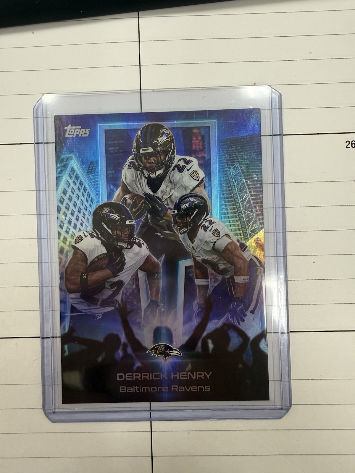 2026 Topps Flagship Football Derrick Henry SP Billboard Materials Case Hit