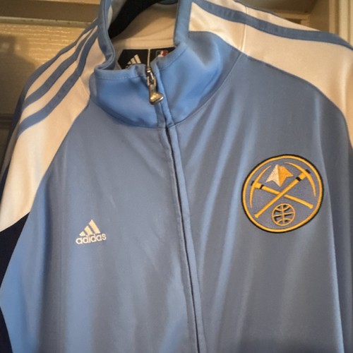 adidas Denver Nuggets NBA Light Blue XL Tracksuit Jacket Pants Set - Picture 2 of 8