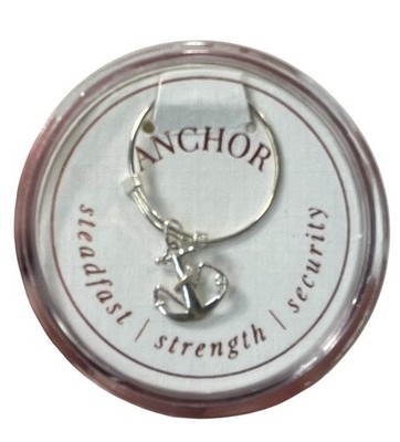Alex and Ani Anchor Wire Ring .925 Sterling Silver Adjustable Nautical Beach New