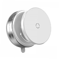 360 Rotatable Vacuum Magnetic Phone Holder  No Noise  No Silvery White