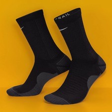 NEW Nike Trail HF0854 Running Wool Blend Dri-Fit Crew Socks Women' Size 11.5-13