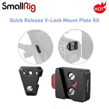 SmallRig Quick Release V-Lock Mount Plate Kit For 1/4" Screw Holes For Cages