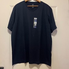 George Men's Moisture Wicking T-Shirt Navy Size XL 46-48 NWT V-neck