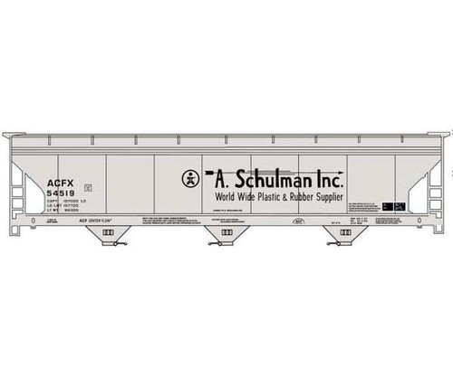 Accurail ~ Escala HO ~ 47' 3 bahías tolva cubierta de flujo central ~ A. Schulman ~ 81763 | Zustand: New