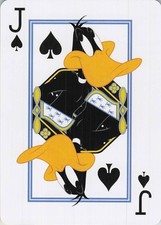 2022 Looney Tunes Daffy Duck Jack of Spades Playing Card Warner Bros