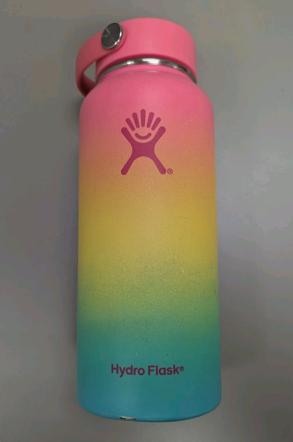 32oz Hydro Flask Hawaiian Rainbow Shave Ice Limited Edition Ombre