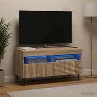 Led-Tv-Schrank Haarlem 81 X 35 X 43 Cm Sonoma-Eiche