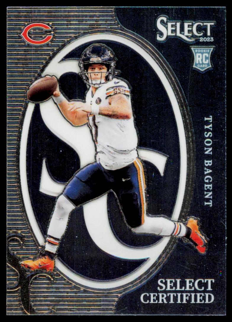 2023 Panini Select Tyson Bagent CRO-TBA Select Certified Rookies Chicago Bears