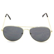 Gold Aviator Cheap Sunglasses Aviators Style Sun Glasses Black Lens Gold Frame