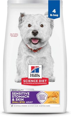 Adult Sensitive Stomach & Skin Small Bites Dry Dog Food Chicken 4 lb. Bag
