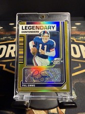 2023 Panini Contenders Optic Phil Simms Gold Prizm Giants Auto /10