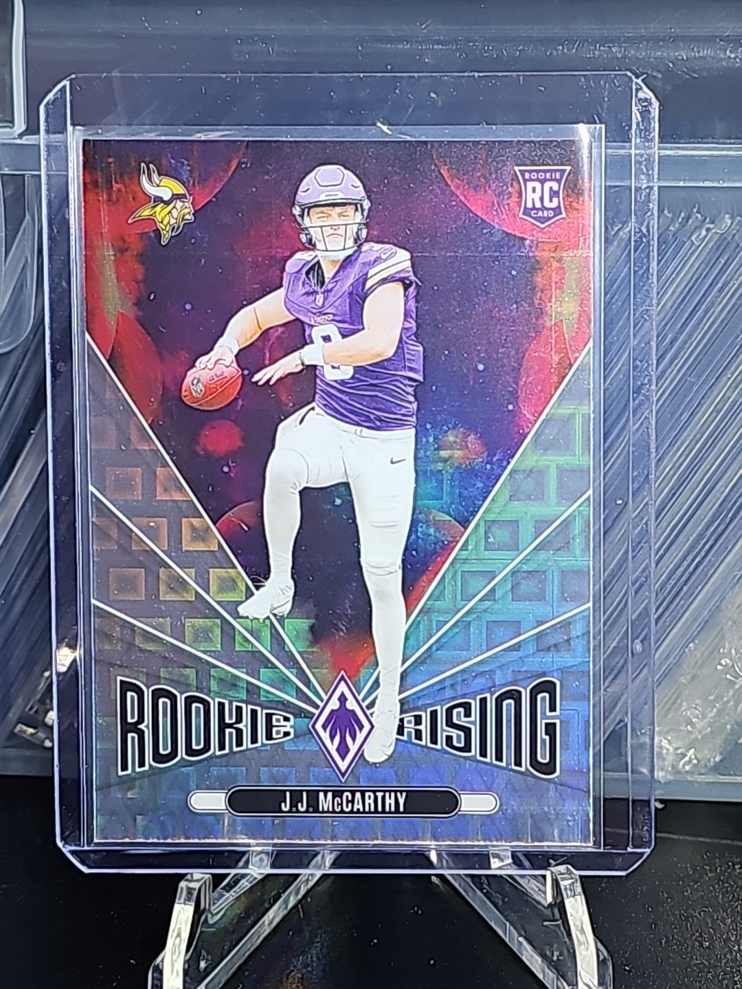 2024 Panini Phoenix - Rookie Rising J.J. McCarthy #RR-JMY Pandora (RC)