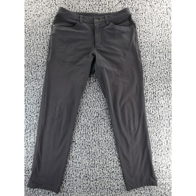 Lululemon Warpstreme Pants Men 30 Grey ABC Classic 5 Pocket Straight Leg Stretch