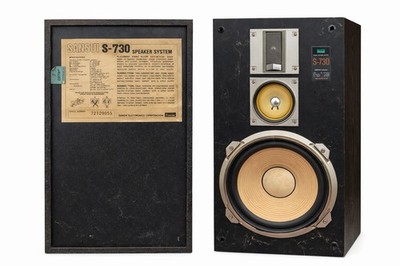 Sansui S-730 Vintage 3-Way Speakers 10” Woofer 80W 8Ω Made in
