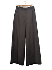 New Women's H M Black Wide Leg Trousers M High Waisted Professional Work Wear