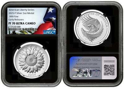 2025 Silver American Liberty Medal 1oz NGC PF70 UC Early Releases