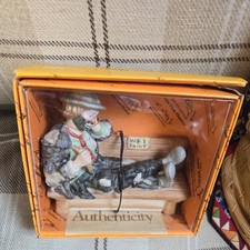 Flambro Emmett Kelly Jr. Hobo Clown Wet Paint Bench Vintage Authenticity
