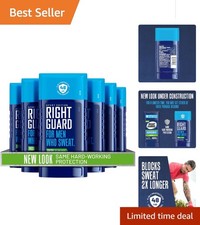Sport Deodorant for Men - 48-Hour Sweat Block, Fresh Scent Stick, 6-Pack
