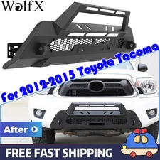 Front Bumper Guard Stubby For 2012-2015 Toyota Tacoma Q235A Steel Powder Coat