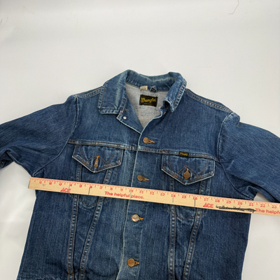 Vintage 60s 70s Wrangler 124MJ Denim Trucker Jacket Jean Cowboy