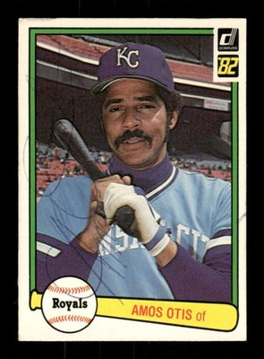 1982 Donruss #70 Amos Otis  signed autograph  ballpoint EAA1 BXCP71