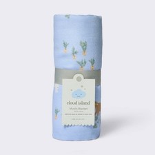 Muslin Swaddle Blanket Garden Spring 100 Cotton - Cloud Island